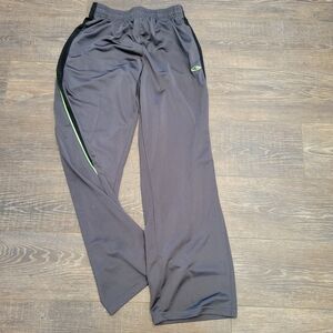 Boy XL gray black lime green stripe and logo CHAMPION